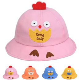 12 Bulk Bulk Chicken Summer Sun Hats for Kids
