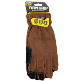 72 Bulk Gloves Duck Canvas Premium Utility W/ts Xlarge Firm Grip