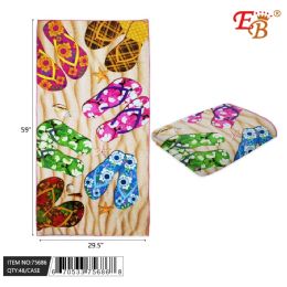 48 Bulk 30"x60" Slipper Beach Towel