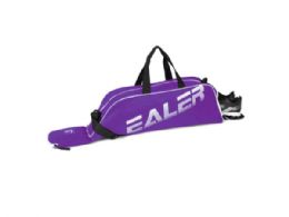 12 Bulk Purple Baseball Bat Bag With Adjustable Shoulder Strap