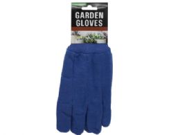 36 Bulk Solid Color Adult Garden Gloves With Safety Grip Dots