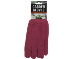 48 Bulk TwO-Tone Assorted Color Adult Garden Gloves