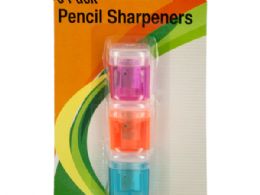 72 Bulk Colorful Pencil Sharpeners Set