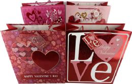 288 Bulk Mall Size Valentine's Day Gift Bag