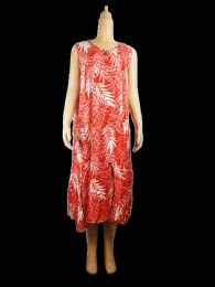 96 Bulk Womens Long Tropical Pattern Dress