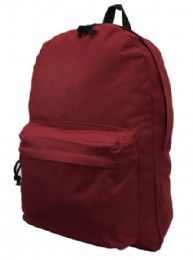 36 Bulk 18 Inch Classic Backpack In Maroon