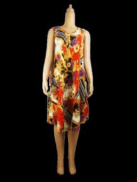 96 Bulk Womens Long Colorful Floral Pattern Dress