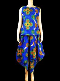 48 Bulk Womens Dashiki Outfit Set Flare Pants