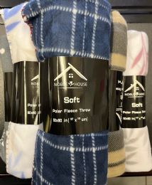 24 Bulk 50 X 60 Fleece Throws Assorted Prints