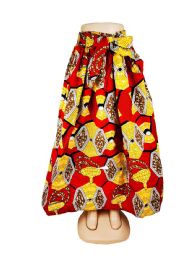 72 Bulk Women's Long Dashiki Skirt With Bowtie