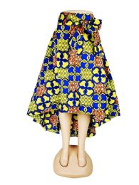 72 Bulk Women's Long Dashiki Flare Skirt With Bowtie
