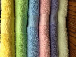72 Bulk Bath Towel 24x40 Assorted Pastel Colors