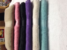 36 Bulk Bath Towel 27x52 Assorted Solid Colors