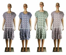 72 Bulk Women's Flower Patterned Summer Dress