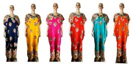 72 Bulk Women's Patterned Bold Color Summer Dress