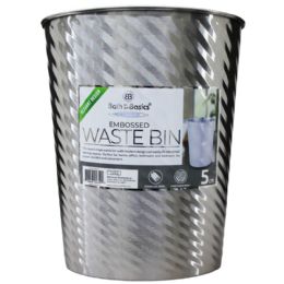 12 Bulk 5l Satin Ss Trash Can