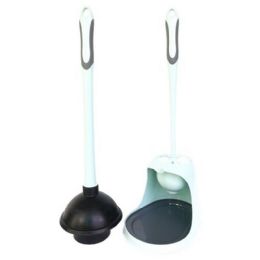 6 Bulk Turbo Plunger And Bowl Brush Caddy Set