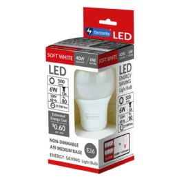 48 Bulk A19 - 6w Led Light Bulb E26