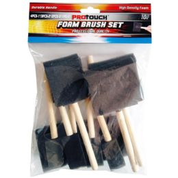 24 Bulk 10pcs Foam Paint Brush Set