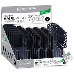 36 Bulk Hair Brush Pdq Asst. Black
