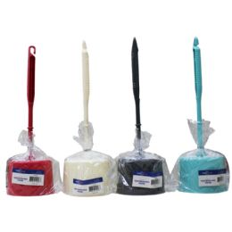 48 Bulk Solid Toilet Brush With Holder