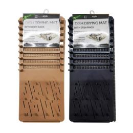 24 Bulk 15inx21in Dish Drying Mat With Rack