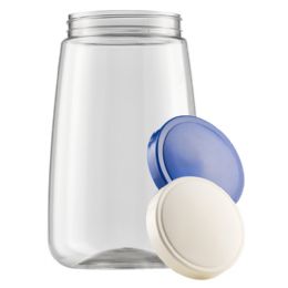 24 Bulk 3000ml Transparent Plastic Jar #2133