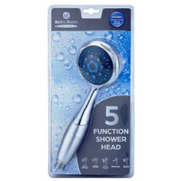 6 Bulk 12cm Shower Head 5 Function Chrome
