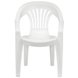 5 Bulk Plastic Chair Milky White