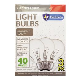 40 Bulk 3 Pack 40 W Bulbs Clear
