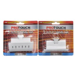 24 Bulk 03 Outlets 02pins Swivel Adapter