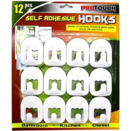 48 Bulk 12pcs Adhesive Hooks