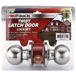 12 Bulk S.nickel Twist Latch Door Lockset