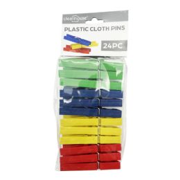 48 Bulk 24pc Plastic Cloth Pins