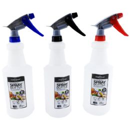 48 Bulk 30oz/900ml Spray Bottle White