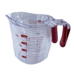 18 Bulk Set Of 3pc Measuring Cup Rubber Grip