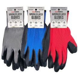 72 Bulk Wrinkled Latex Gloves