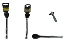 24 Bulk 3-IN-1 Pear Head Ratchet In Silver