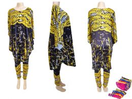 60 Bulk Women's Patterned Color Dress And Pants Set
