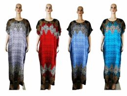 96 Bulk Women's Patterned Short Sleeve Dress