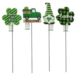 24 Bulk Yard Stake Metal St Patricks 24in 4ast/stpat Hangtag
