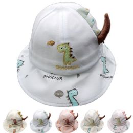 12 Bulk Kid's Dinosaur Pattern Sun Summer Hat