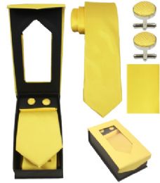36 Bulk Yellow Tie Set