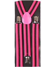 36 Bulk Pink Lines Suspender