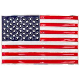 36 Bulk USA Flag Belt Buckle