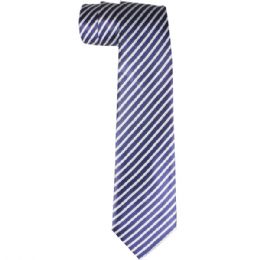 36 Bulk Blue and White Lines Dress Tie