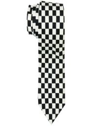 36 Bulk Checkered Slim Tie