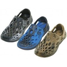 24 Bulk Men's 2 Tones Soft Eva Sandals