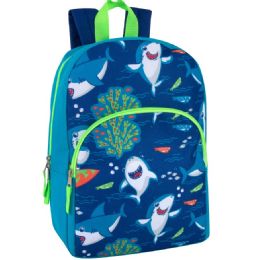 24 Bulk 15 Inch Character Shark Backpacks