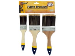 30 Bulk Paint Brush Set With Wood Handles
